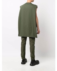 olivgrünes Trägershirt von Rick Owens