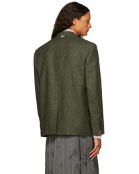 olivgrünes Tweed Sakko von Thom Browne
