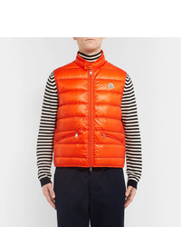 orange ärmellose Jacke von Moncler