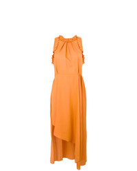 orange ausgestelltes Kleid von Magda Butrym