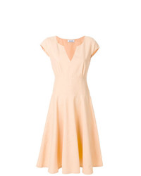orange ausgestelltes Kleid von Moschino Vintage