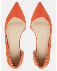 orange Ballerinas von Asos