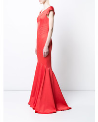 orange Ballkleid von Zac Zac Posen