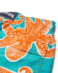 orange bedruckte Badeshorts von Vilebrequin