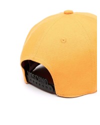 orange bedruckte Baseballkappe von Moschino