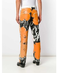 orange bedruckte Jeans von Calvin Klein 205W39nyc