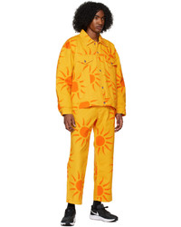 orange bedruckte Jeansjacke von Liberal Youth Ministry