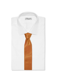 orange bedruckte Krawatte von Charvet