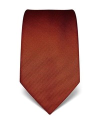 orange bedruckte Krawatte von Vincenzo Boretti
