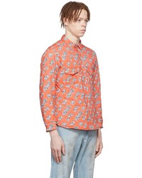 orange bedruckte Shirtjacke von ERL