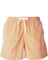 orange bedruckte Shorts von Kiton