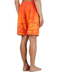 orange bedruckte Shorts von Katie Eary