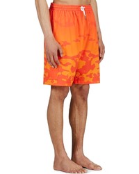 orange bedruckte Shorts von Katie Eary