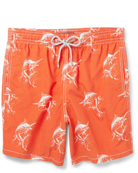 orange bedruckte Shorts von Vilebrequin