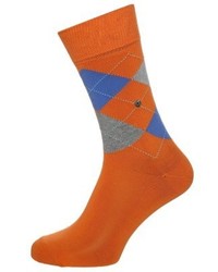 orange bedruckte Socken von Burlington