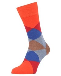 orange bedruckte Socken von Burlington
