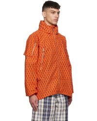 orange bedruckte Windjacke von Gentle Fullness