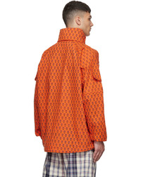 orange bedruckte Windjacke von Gentle Fullness