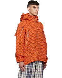 orange bedruckte Windjacke von Gentle Fullness