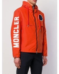 orange bedruckte Windjacke von Moncler