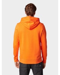 orange bedruckter Pullover mit einem Kapuze von Tom Tailor