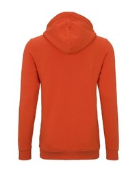 orange bedruckter Pullover mit einem Kapuze von Tom Tailor Denim