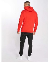 orange bedruckter Pullover mit einem Kapuze von Who Shot Ya?