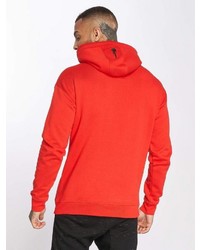 orange bedruckter Pullover mit einem Kapuze von Who Shot Ya?