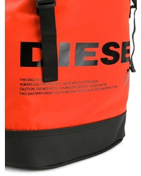 orange bedruckter Rucksack von Diesel