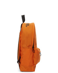 orange bedruckter Segeltuch Rucksack von Off-White