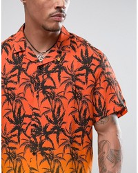 orange bedrucktes Hemd von Jaded London