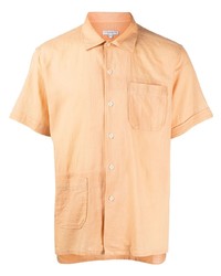 orange bedrucktes Kurzarmhemd von Engineered Garments
