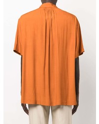 orange bedrucktes Kurzarmhemd von Jacquemus