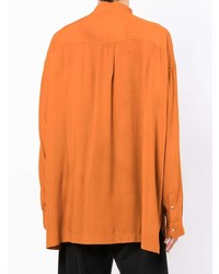 orange bedrucktes Kurzarmhemd von Jacquemus