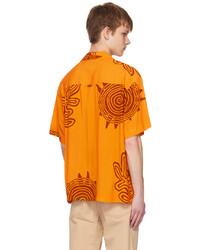 orange bedrucktes Langarmhemd von Jacquemus