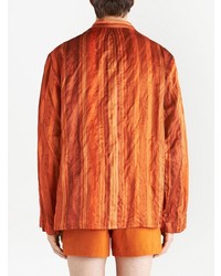 orange bedrucktes Langarmhemd von Etro