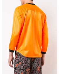 orange bedrucktes Langarmshirt von Sankuanz