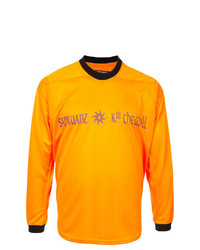 orange bedrucktes Langarmshirt von Sankuanz