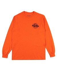 orange bedrucktes Langarmshirt von Stadium Goods