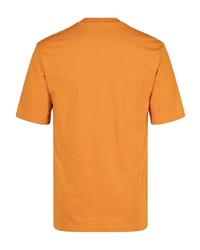 orange bedrucktes Spitze T-Shirt mit einem Rundhalsausschnitt von Palace