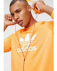 orange bedrucktes Sweatshirt von adidas Originals