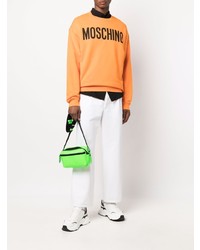 orange bedrucktes Sweatshirt von Moschino