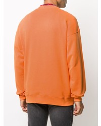 orange bedrucktes Sweatshirt von Moschino