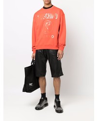 orange bedrucktes Sweatshirt von Moschino