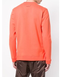 orange bedrucktes Sweatshirt von Raf Simons