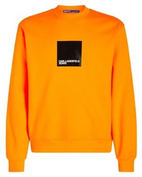 orange bedrucktes Sweatshirt von KARL LAGERFELD JEANS