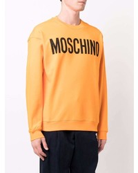 orange bedrucktes Sweatshirt von Moschino