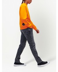 orange bedrucktes Sweatshirt von KARL LAGERFELD JEANS