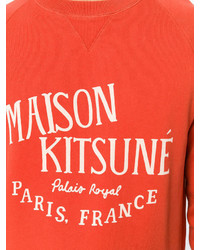 orange bedrucktes Sweatshirt von MAISON KITSUNÉ