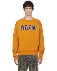 orange bedrucktes Sweatshirt von Marni